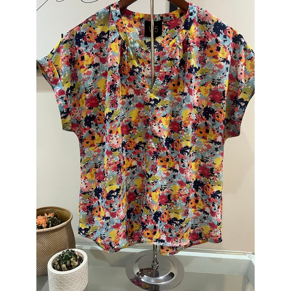 W5 Concepts for Anthropologie Floral Blouse – Size Medium